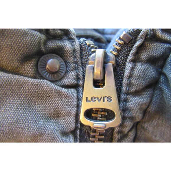 Levi's Sherpa Lined Hooded Jacket Men's M Workwear Utility Bomber Fleece Jacket - Picture 7 of 16